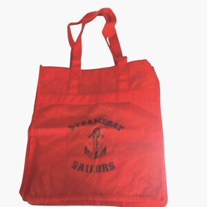 Red Tote Bag Steamboat Sailors Anchor Design Steamboat Springs Colorado